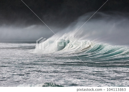 Stormy Waves Breaking 104113863