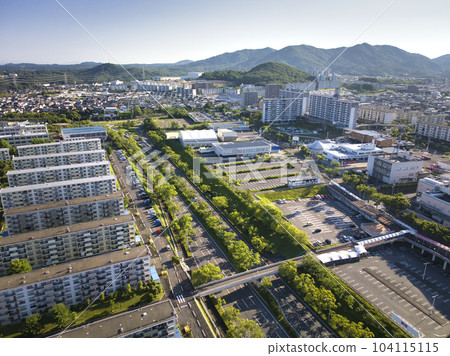 Kozoji New Town, towards Fujiyamadai, Chuodai, and Takamoridai, Kasugai City, Aichi Prefecture (aerial photography by drone) Kozoji New Town, towards Fujiyamadai, Chuodai, and Takamoridai, Kasugai City, Aichi Prefecture (aerial photography by drone) 104115115