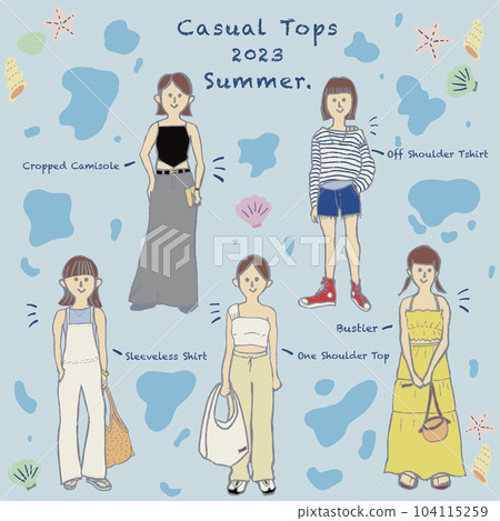 夏季休閒上衣 夏季休閒上衣 104115259