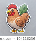 AI illustration chicken 104116236