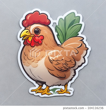 AI illustration chicken 104116236