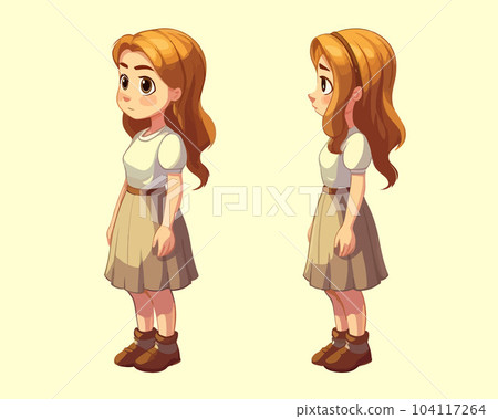 Vector Illustration, Set of Cartoon Design Character, Full Body Vector Illustration, Set of Cartoon Design Character, Full Body 104117264