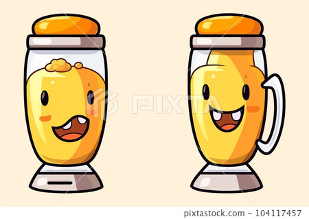 Vector Art, Set of Cute Blender Character Vector Art, Set of Cute Blender Character 104117457