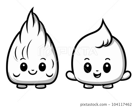Vector Art, Cute Abstract Cartoon Character Vector Art, Cute Abstract Cartoon Character 104117462