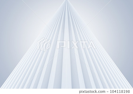 Abstract background with tapered white stripes 3d rendering Abstract background with tapered white stripes 3d rendering 104118198