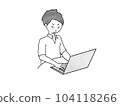 初中技術、信息技術、使用個人計算機的男學生 104118266