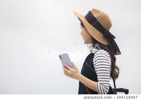 女孩旅行形象 104118407