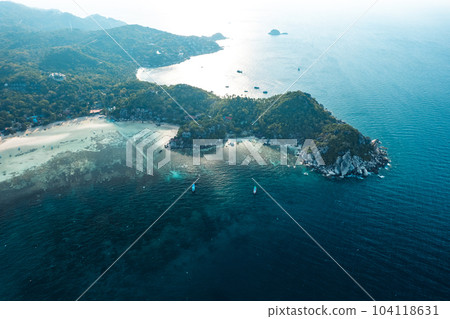 Aerial View of koh tao island Aerial View of koh tao island 104118631