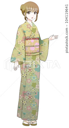 和服女人驚喜 104119641