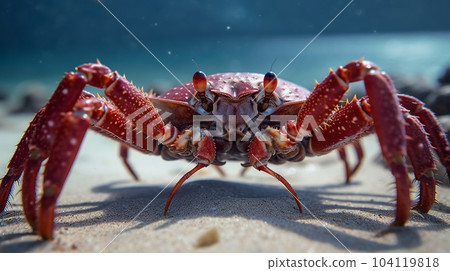 King crabs on the ocean floor King crabs on the ocean floor 104119818