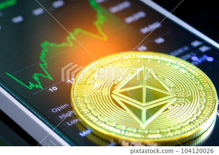 Ethereum and Bitcoin Stock Growth and Cryptocurrency Market Trends investing in digital assets and the chart showing the huge rise in bitcoin price. blockchain concept Ethereum and Bitcoin Stock Growth and Cryptocurrency Market Trends investing in digital assets and the chart showing the huge rise in bitcoin price. blockchain concept 104120026