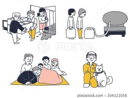 關於發生自然災害時的疏散和恢復的插圖 104121056