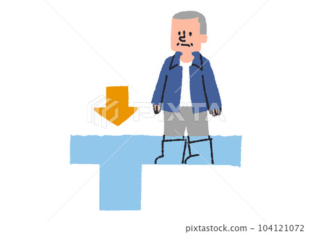 發生洪水時看不到排水溝的危險情況圖解 發生洪水時看不到排水溝的危險情況圖解 104121072