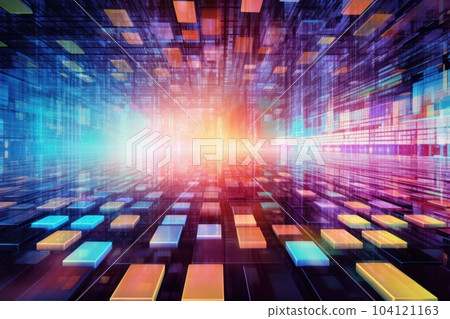 Global business, internet network connection, IoT Internet of Things, business intelligence concept. Busines global network, futuristic technology background. AI generative 104121163