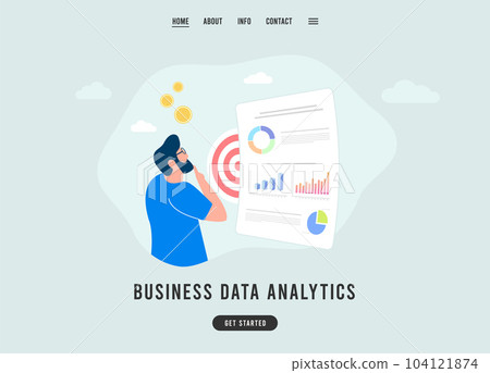 Data analysis and financial audit with expert accountants. Market research and business data with reports, graphs, and analytics. Budget calculation and strategic insights. Vector illustration Data analysis and financial audit with expert accountants. Market research and business data with reports, graphs, and analytics. Budget calculation and strategic insights. Vector illustration 104121874