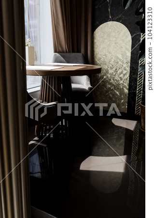 luxury furniture in cafe 104123310