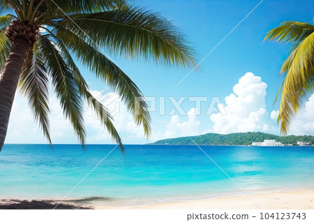 《AI image》Midsummer beach resort image 104123743