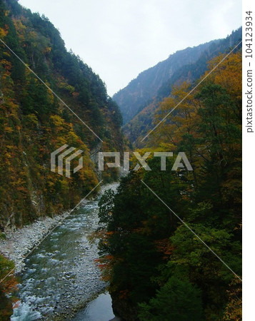 Kurobe Gorge where you can fully enjoy the great outdoors by trolley train Kurobe Gorge where you can fully enjoy the great outdoors by trolley train 104123934