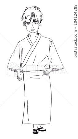 A man wearing a kimono (Name: Meika Souryu) A man wearing a kimono (Name: Meika Souryu) 104124288