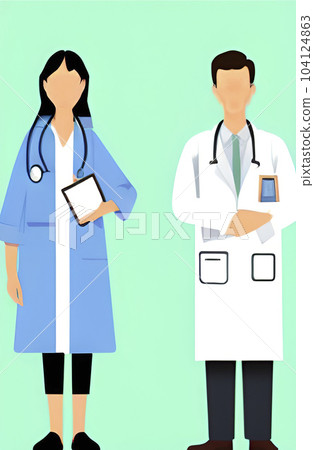 professions and illustration of people wearing work clothes professions and illustration of people wearing work clothes 104124863