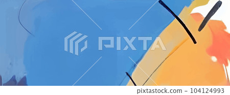 Cartoon abstract painted background in cartoon style on colorful background. 104124993