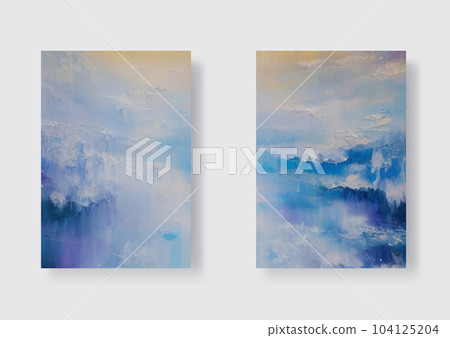 Modern Abstract Art Painting. Vector illustration set. Modern Abstract Art Painting. Vector illustration set. 104125204