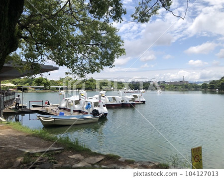 Boat rental at Ohori Park Boat rental at Ohori Park 104127013