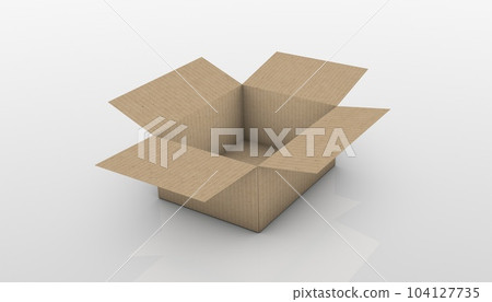 Paper box - 3d illustration Paper box - 3d illustration 104127735