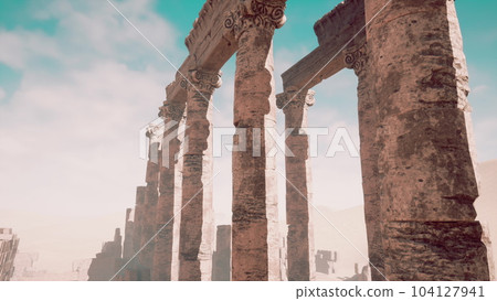 Ruins of ancient city of Palmyra Ruins of ancient city of Palmyra 104127941