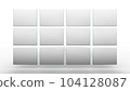 Grid tiles 4x3 - 3D illustration  104128087