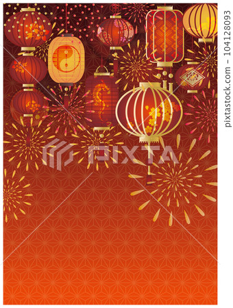 chinese style lantern decoration background 104128093