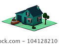 House low poly - 3D rendering 104128210