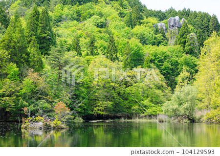 Scenery of fresh green Tsurugahara, Kusu District, Oita Prefecture Scenery of fresh green Tsurugahara, Kusu District, Oita Prefecture 104129593
