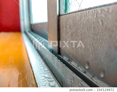 frosted window frame 104129972