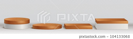 3d wooden podiums, platforms for display product 3d wooden podiums, platforms for display product 104133068