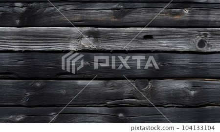 Black wood background. Black plank texture. Abstract background. 104133104