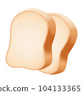 Cut bread 104133365