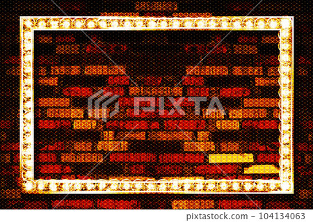 Vector glass banner with shining lights Vector glass banner with shining lights 104134063
