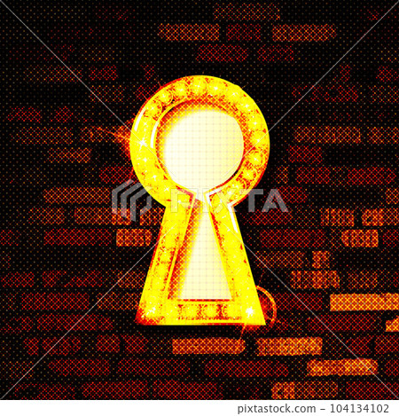 Vector Illustration set of Golden Key Hol Vector Illustration set of Golden Key Hol 104134102