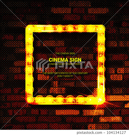 Light bulb frame with space for text 104134127