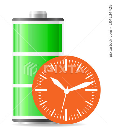 long battery life sign vector illustration long battery life sign vector illustration 104134429