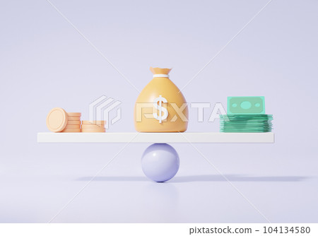 Monetary value equilibrium concept. Financial business investment education Monetary value equilibrium concept. Financial business investment education 104134580