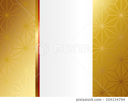 Luxurious Japanese pattern background horizontal position hemp leaf pattern Luxurious Japanese pattern background horizontal position hemp leaf pattern 104134794