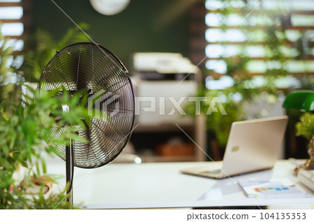 metal ventilator in modern green office metal ventilator in modern green office 104135353