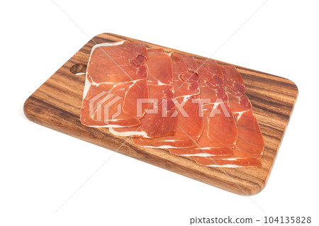 Jerked meat and dry-cured ham from Spain 104135828