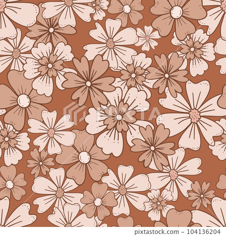 Floral seamless pattern. Vector design for paper, cover, fabric interior decor 104136204