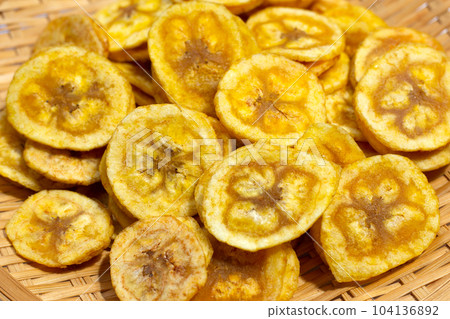 Banana stuffed with tamarind. Fruit snack Banana stuffed with tamarind. Fruit snack 104136892