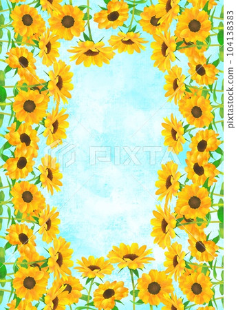 sunflower field frame 104138383