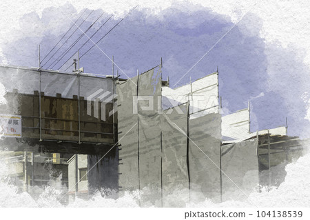 岡山縣倉敷市水彩風格人行橋修復工程 104138539