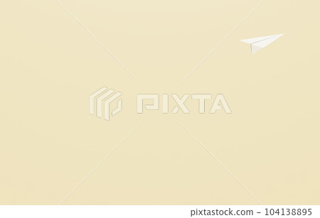 3D material_paper plane_beige 104138895